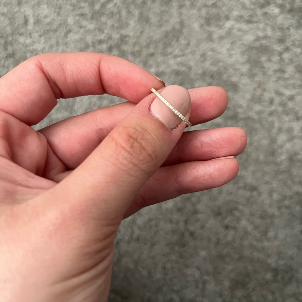 Micro Pave Eternity Band
